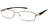 Venezia Vision Full Readers (Men) Reading Glasses - R2930 Shiny Silver