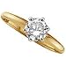 14k yellow gold Solitaire Engagement Diamond Ring (1.5 ct, D - E Color, VVS Clarity)