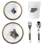 Purdue Boilermakers 5 Piece Children's Dinner Set - COLLEGE ATHLETICS Sports Merchandise