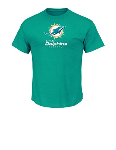NFL Miami Dolphins Men's UP4 Tee, New Aqua, Medium