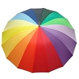 NEW Multi Color Rainbow Windproof Golf Umbrella