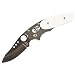 Spyderco Phoenix Micarta Plain Edge Knife, White