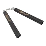 Black Dragon Foam Padded Nunchuck W/ Steel Swivel Chain