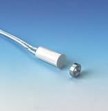 Ademco/Honeywell PRO51BTMWH, 3/8-in Stubby Recessed Contact w/ Rare Earth Magnet, White
