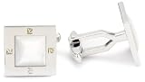 Pierre Cardin "Force" White Mother-of-pearl Men's Cufflinks