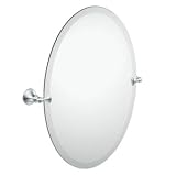 Glenshire Oval Tilting Mirror Hardware Finish: Chrome