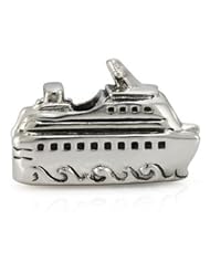 Genuine Ohm Beads (TM) Product. 925 Sterling Silver Cruise Ship Bead Charm. 100% Satisfaction Guaranteed.