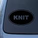 KNIT - Vinyl Car Decal Sticker #1532 | Vinyl Color: Black Image