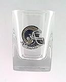 St. Louis Rams NFL Pewter Emblem Square Shooter Glass
