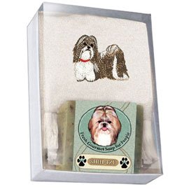Single Gift Box with Shih-tzu Soap and Towel
