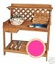 Cedar Potters Table Bench For gardeners Draw & Soil Tray built in
