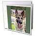 Dogs German Shepherd - German Shepherd Portrait - Greeting Cards-12 Greeting Cards with envelopes