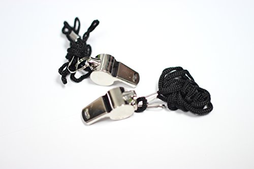 2 Hyper Whistle Set, Stainless Steel Whistles, Extra Loud, Comes with ...
