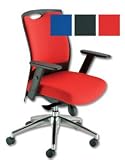 Adroit Rossillion Task Armchair Back H500mm W490xD510xH440-510mm Red