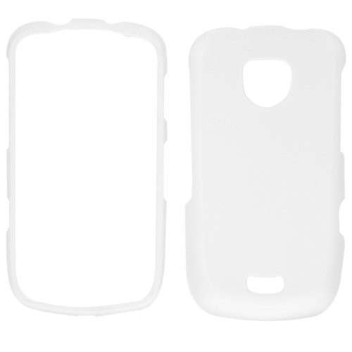 GTMax White Hard Rubber Snap On Protector Cover Case for Verizon Samsung Droid Charge i510 / i520