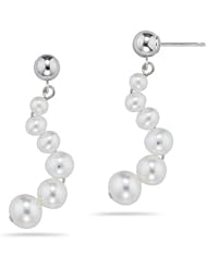 29.5 mm Pearl Earrings in 14K White Gold
