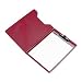 Samsill Pad Holder, Heavyweight Sealed Vinyl, Brass Clip, Inside Front Pocket, Burgundy (71414)