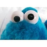 Sesame Street Elmo, Cookie Monster Kids Size 5-6 Soft Plush Warm Shoes Slippers, Great for Halloween Costume