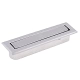 uxcell プルハンドル　ステンレス製ハンドル　ノブ　7.2cm長さ　長方形　ネジで固定