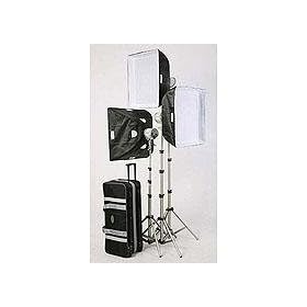 JTL TL-1500 Everlight Kit with 3 Everlights, 3 500 watt Bulbs, Stands, Soft Boxes & Case