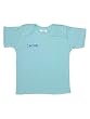 Embroidered Boys Blue Short Sleeve Infant Baby Rib Lap Tee