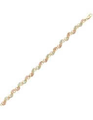 Black Hills Gold Diagonal Leaf Bracelet