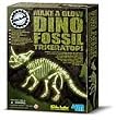 Make a Glow Dino Fossil Triceratops