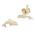 Miore Kinder-Ohrstecker Delfine 750 Gelbgold MK022E