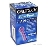 OneTouch FinePoint Diabetic Lancets   100 Lancets