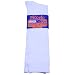 Piccolo Girls 7-11 Navy Knee High Socks (8-9, White)
