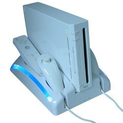 Wii Dual Charging Stand with Nunchuck Placement