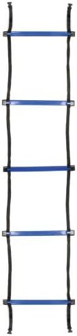 Resilient 16' Speed & Agility Training Ladder + Carrying Bag - Blue Flat Rungs