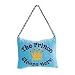 "The Prince Sleeps Here" Blue Door Hanging Pillow - For a Baby Boy's Room!