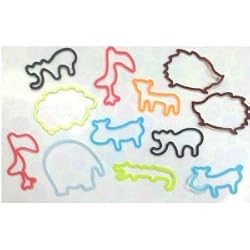 Animal Shaped Rubber Bands 12-pack