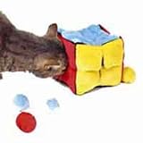 Plush cube, with 4 plush balls, 14 cm