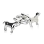Retriever or Lab Silver Dog Cufflinks with Gift Box