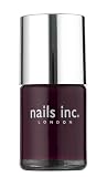 Nails Inc Savile Row  Dark Glossy Plum Nail Polish 10ml