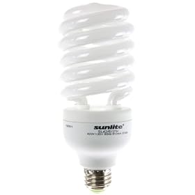 Sunlite SL42/65K 42 Watt High Wattage Spiral Energy Saving CFL Light Bulb Medium Base, Daylight