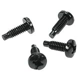 Rack Screws 12/24 Thread, 50 Pieces, Black