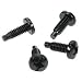 Rack Screws 12/24 Thread, 50 Pieces, Black