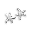 Small Polished Starfish Stud Earrings