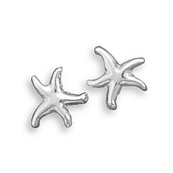 Sterling Silver Small Polished Stud Earrings