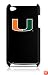 NCAA Miami Hurricanes Varsity Jacket Hardshell Case for Apple iPod Touch 4th Generation