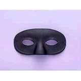 Half Mask - Deluxe Domino Black Adult Accessory