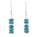 Dainty Blue Apatite Gemstone Bead and Sterling title=