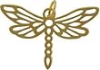 Pretty Open Design Dragonfly Pendant in Gold Vermeil, #7638