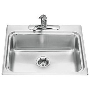 Kohler Ballad K-3258-4-NA Kitchen Single Bowl Sinks
