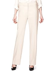 Linen Blend Angled Seam Trousers