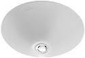 Villeroy & Boch Unterbauwaschtisch LOOP ohne &Uuml;berlauf Durchmesser 38cm wei&szlig; alpin mit Ceramikplusbes