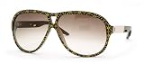 Diesel - AUTHENTIC DIESEL FIK/S 0H2E BROWN GOLD FRAME BROWN GRADIENT LENS PLASTIC AVIATOR SUNGLASSES